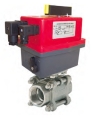 Stainless Steel 3 Piece Ball Valve with Electrical Actuator